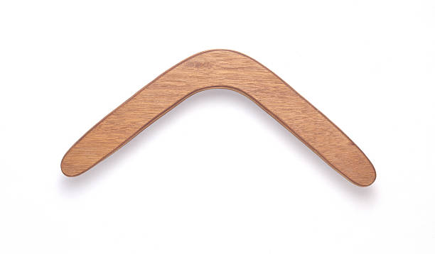 Boomerang on white stock photo