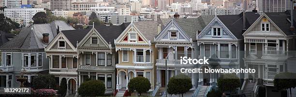 Photo libre de droit de De San Francisco Alamo Square banque d'images et plus d'images libres de droit de San Francisco - Californie - San Francisco - Californie, Californie, Destination de voyage