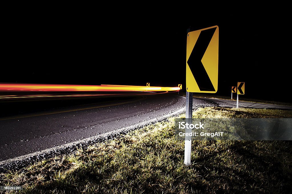 Sharp 퇴장한 돌다 - 로열티 프리 도로 표지판 스톡 사진