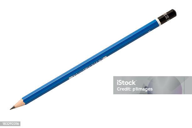 Bleistift Stockfoto und mehr Bilder von Blau - Blau, Bleistift, Clipping Path