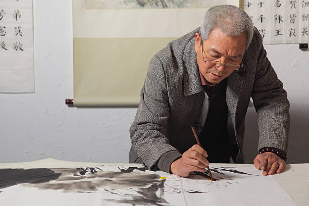 istock Artist painting in his studio 183293470