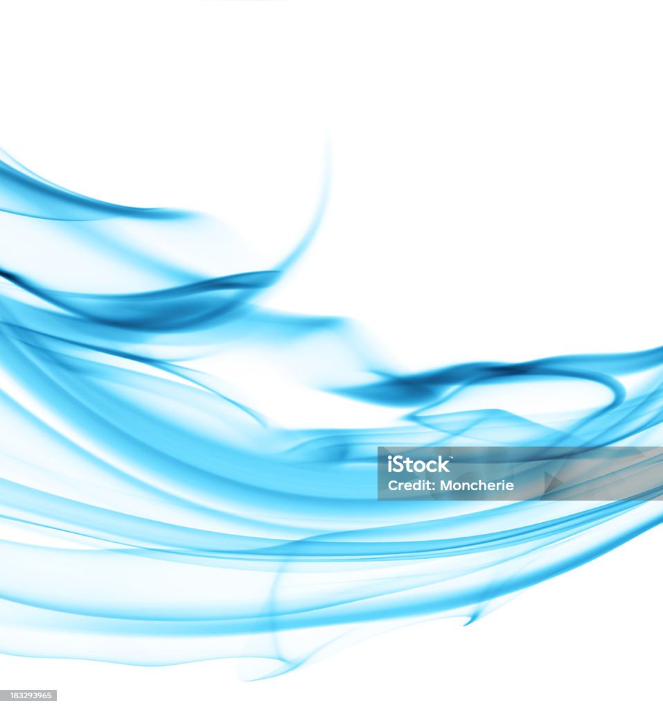 煙ウェイブズ抽象的なブルーの - 絹のロイヤリティフリーストックフォト