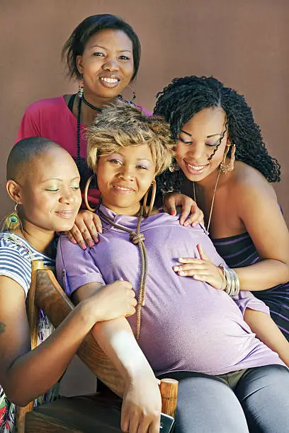 Photo of Four Ladies and the Baby