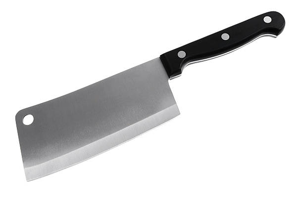 istock Modern Stainless Steel Chef's Cleaver Isolated On White 183294502
