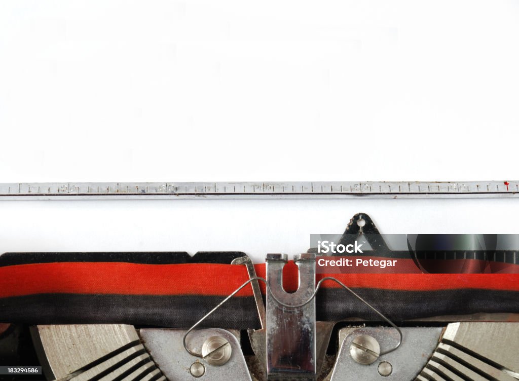 Leere Schreibmaschine Nachricht - Lizenzfrei Altertümlich Stock-Foto