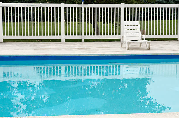 Motel Pool stock photo