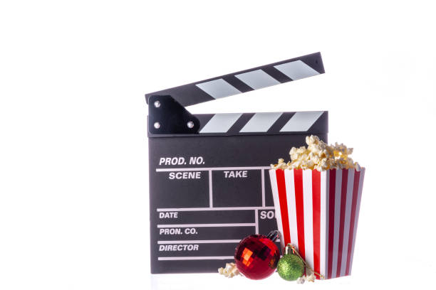 istock Christmas movie concept on white background 1832958436