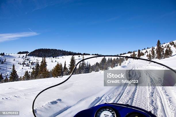 Blick Bei 3660 Auf Einem Schneemobil Erreichbar Vail Colorado Stockfoto und mehr Bilder von Schneemobil