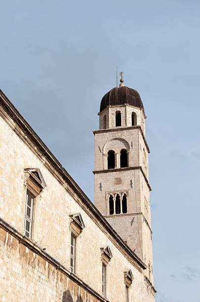 istock Gothic-Renaissance tall bell tower in Dubrovnik, Croatia 183295954