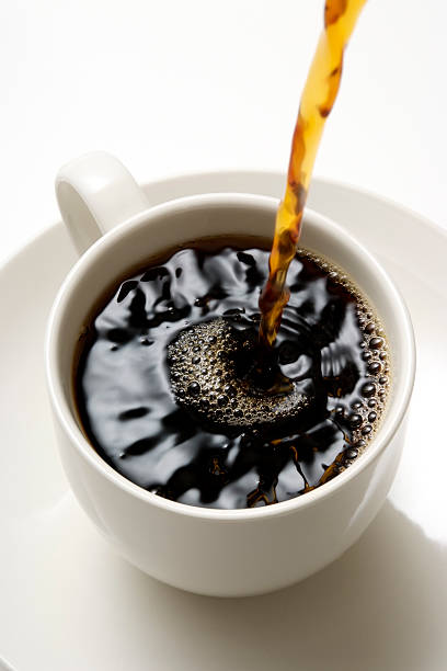 istock Isolated shot of pouring a fresh coffee on white background 183295975