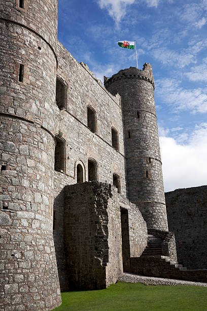 istock Castle towers and gatehouse 183296229