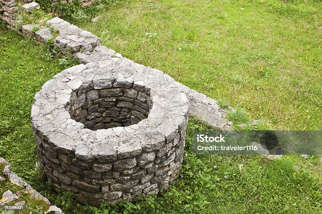 Well "An Old Well From Budva, Montenegro" Wishing Well Stock Photo