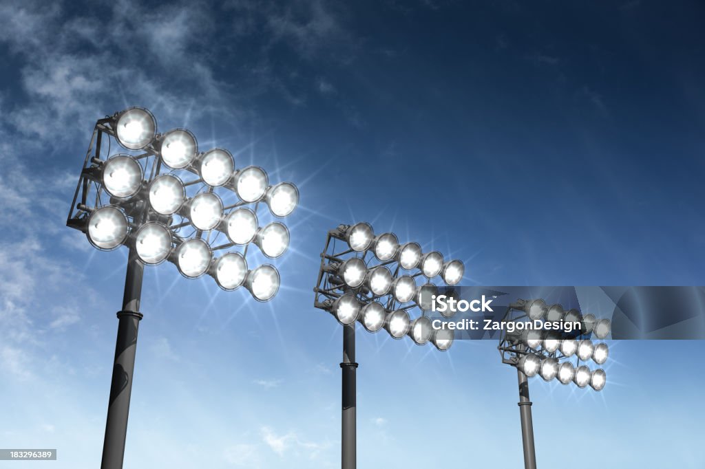 Stadion Lichter - Lizenzfrei Flutlicht Stock-Foto