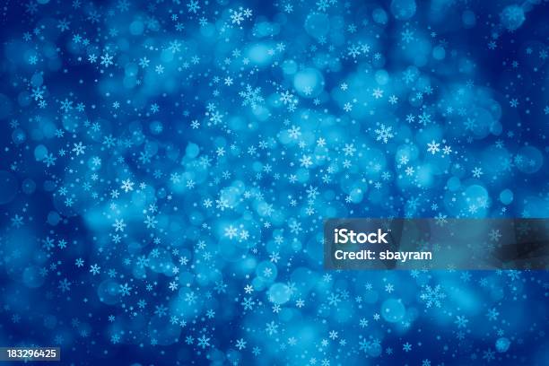 Abstract Snow Background Stock Illustration - Download Image Now - Abstract, Backgrounds, Blue