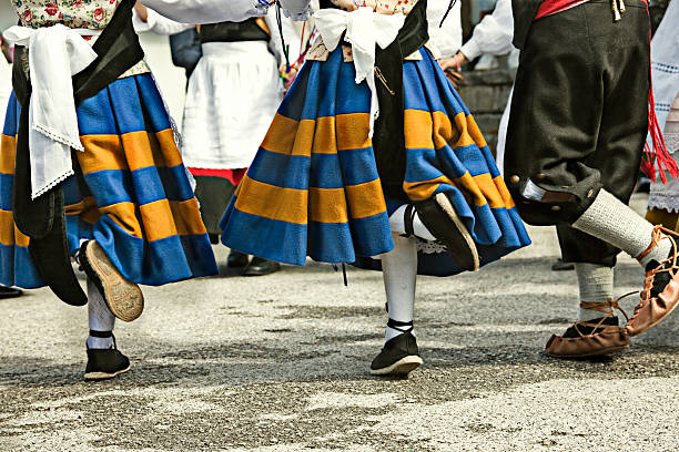 Asturias "dancing children in a festivity in Asturias, Spain" asturias photos stock pictures, royalty-free photos & images