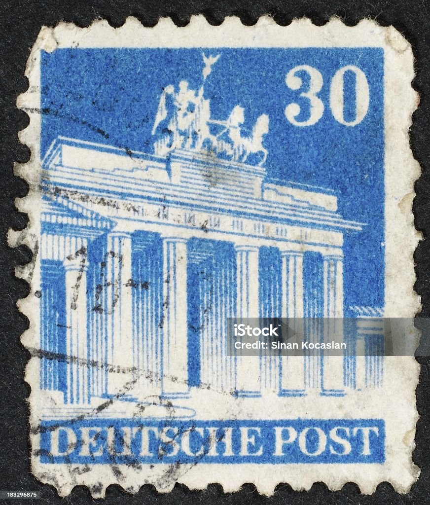 Alemán sello postal - Foto de stock de Alemania libre de derechos
