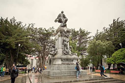 Statue of Ferdinand Magellan Punta Arenas Chile