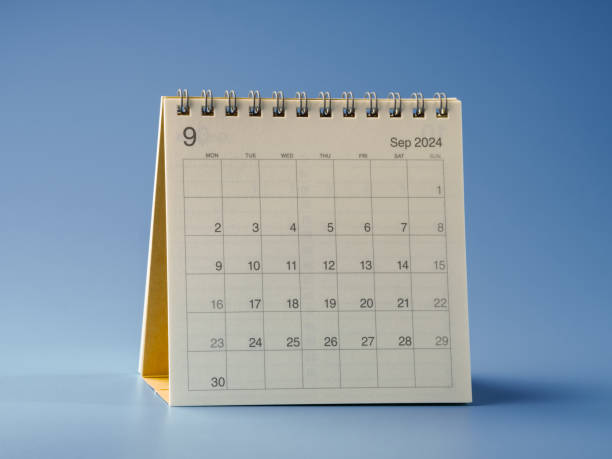 istock Desktop calendar, year 2024, month of September 1832974685