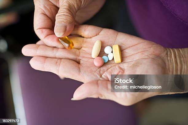 Medication Stock Photo - Download Image Now - Nutritional Supplement, Senior Adult, Abstract