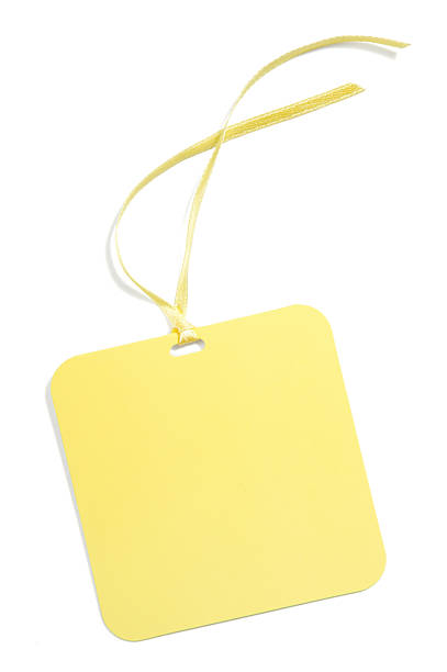 istock yellow blank gift or price tag(w/clipping path) 183297744