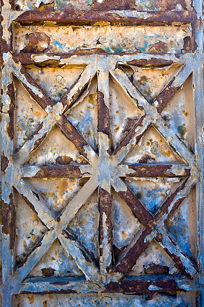 istock Western Sahara, Dakhla, rusted gate. 183297808