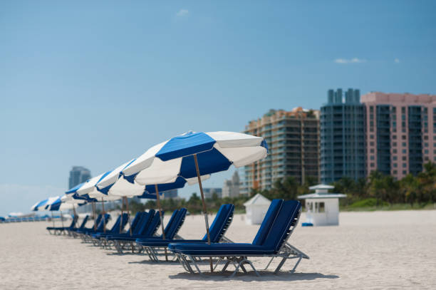 istock Lounges and Umbrellas on South Miami Beach 183297863