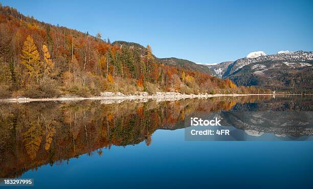 Mountain Panorama Reflection Austrian Alps Stock Photo - Download Image Now