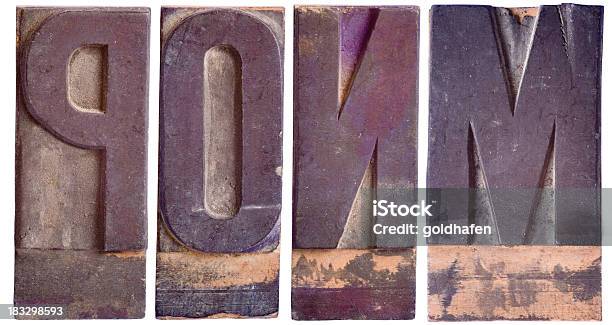 Mnop Capital Letters Part 4 Stock Photo - Download Image Now - Alphabet, Alphabetical Order, Antique