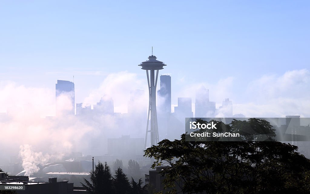 Seattle, WA. da manhã - Foto de stock de Space Needle royalty-free