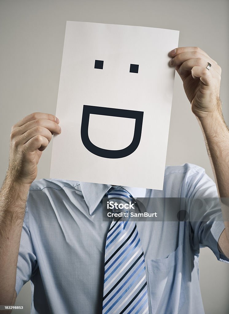Uomo d'affari Emoticon - Foto stock royalty-free di Adulto
