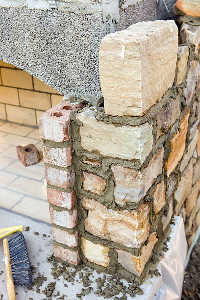istock New Stone Construction Surrounding an Outdoor Fireplace 183298900