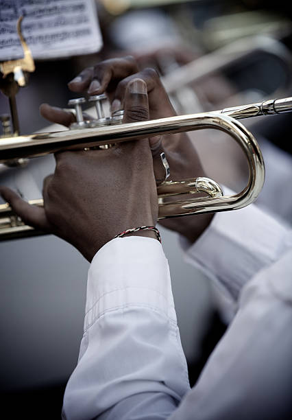 istock Musician is playing the trumpet 183299096