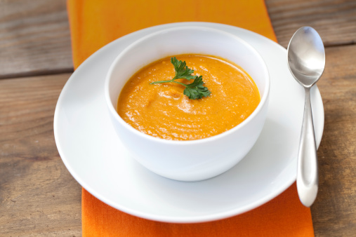 Pumpkin or Carrot soup.