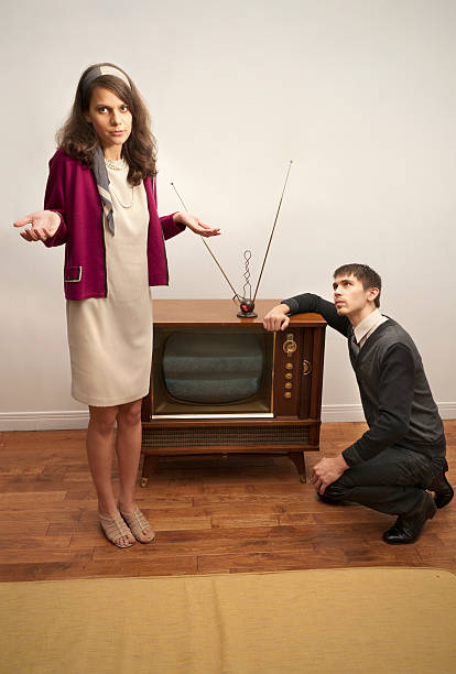 istock No picture on the old television. 183300015