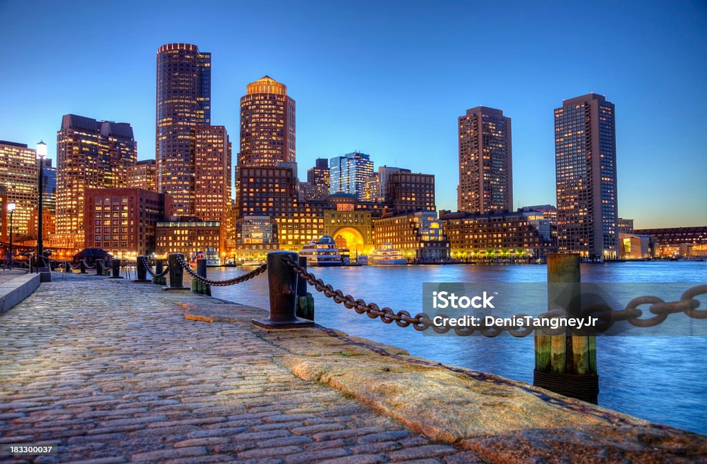 Waterfront di Boston Massachusetts - Foto stock royalty-free di Boston - Massachusetts