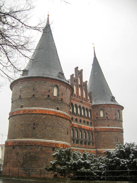istock Holsten gate with a light dusting of snow 1833004767