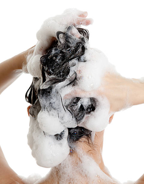 istock black hair washed in a lather 183300686
