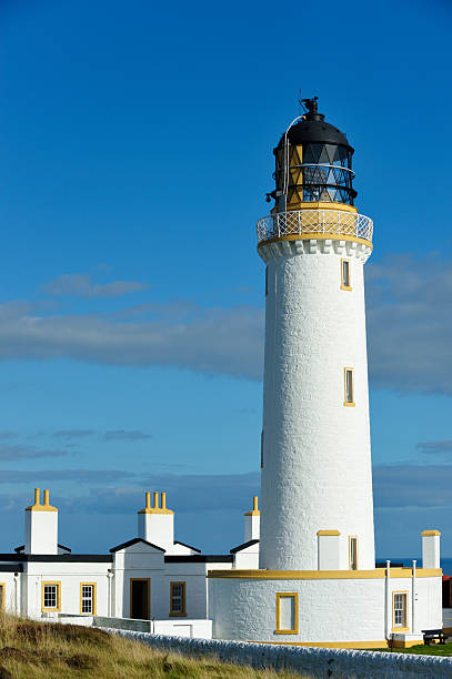 schottische leuchtturm in dumfries und galloway - wigtownshire stock-fotos und bilder