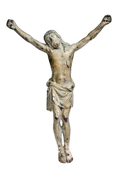 istock crucified jesus sculpture 183300790