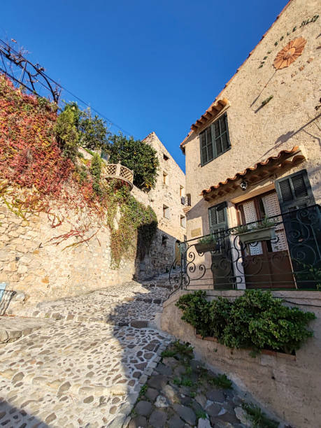 Picturesque center of the village of Biot in the South of France Biot, France - December 4, 2023: Picturesque center of the village of Biot in the South of France biot stock pictures, royalty-free photos & images