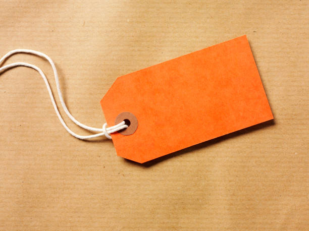 istock Orange Label and Brown Paper 183300930
