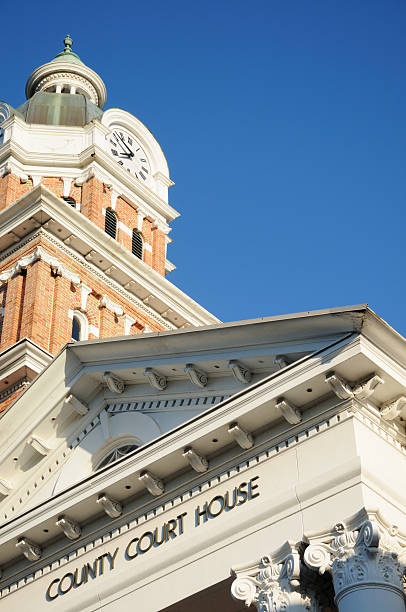 istock County court house with clock 183301047