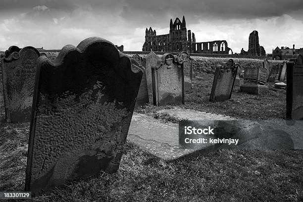 Whitby Opactwo Graves - zdjęcia stockowe i więcej obrazów Płyta nagrobna - Płyta nagrobna, Whitby - Północny Yorkshire - Anglia, Horror