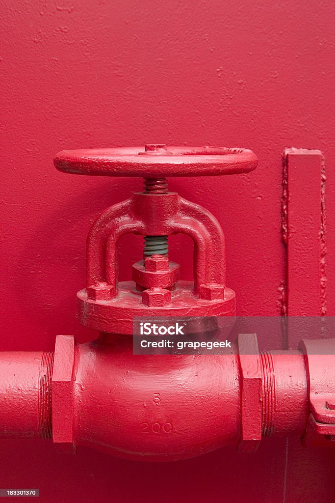 A válvula vermelha - Royalty-free Abastecer Foto de stock