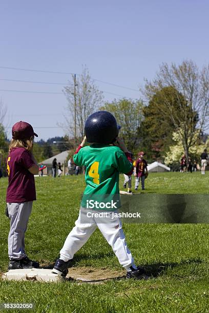 Tball Runner Stock Photo - Download Image Now - Child, Springtime, T-ball