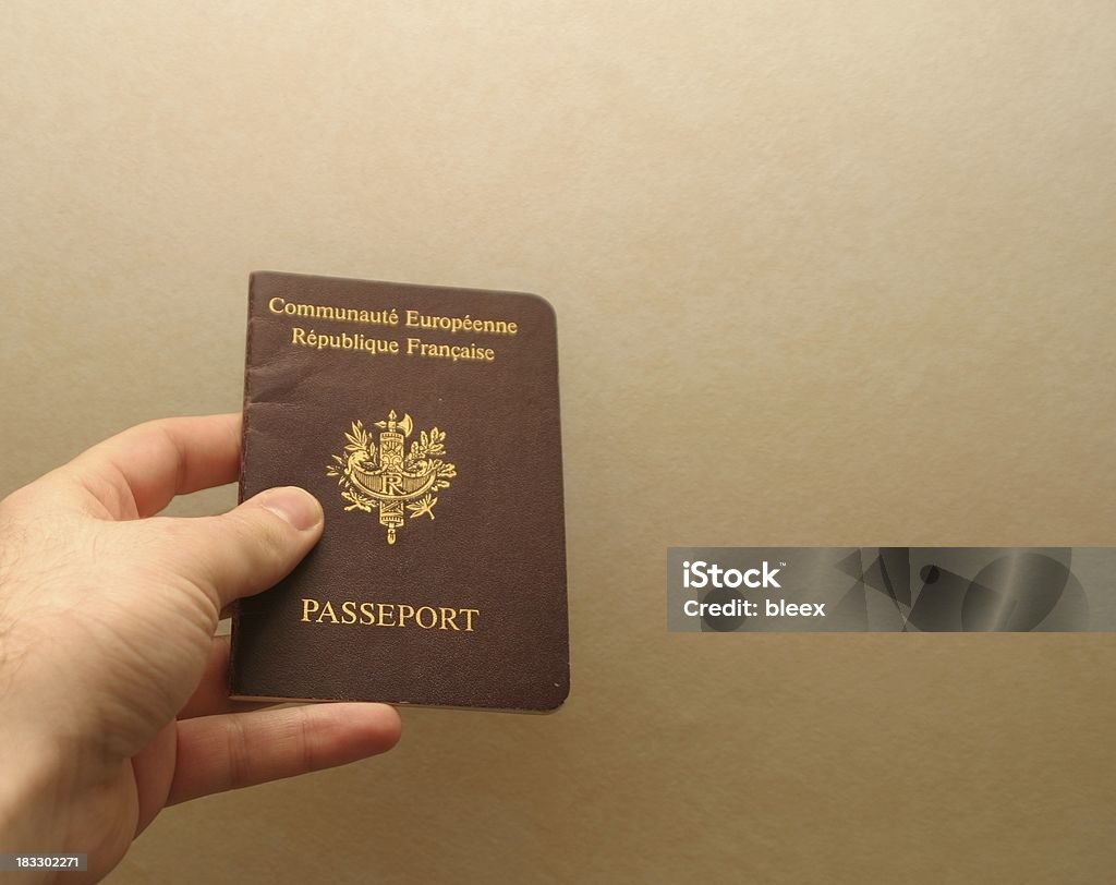 Französisch-passport - Lizenzfrei Einheitlichkeit Stock-Foto