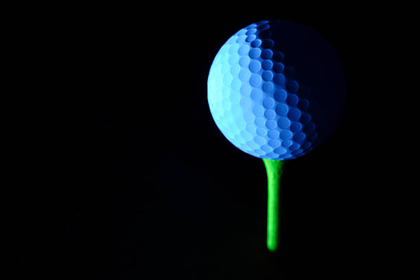 Golf Ball on Tee Isolated stock photo