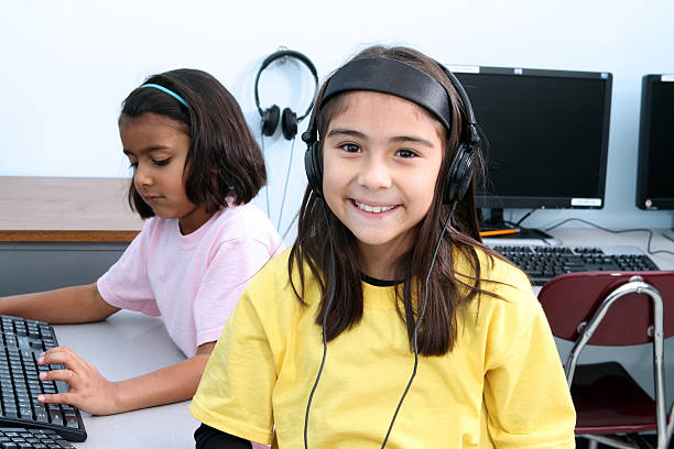 Computer Lab Picture Girls 290+ Computer Lab Headphones Stock Photos, Pictures & Royalty-Free ...