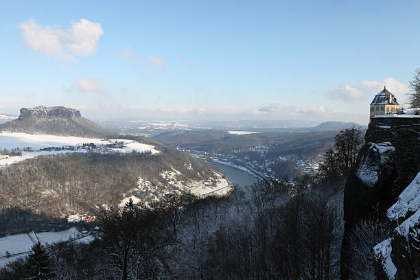 istock Königsstein and Elbe River in Saxony/Germany 183302849