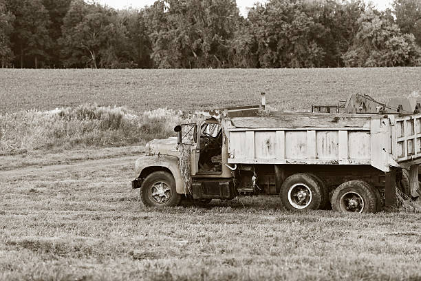 istock Obsolete Commercial Dump Truck 183303389
